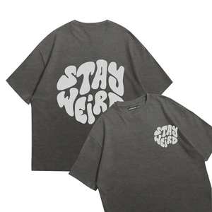 Oversized Screen Printed Crew Neck T Shirts Men Made in Pakistan - Product Image 3