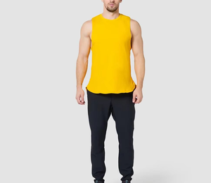 Verano cómodo al por mayor hombres camiseta sin mangas entrenamiento gimnasio sin mangas transpirable de talla grande buena calidad hombres camiseta sin mangas - Product Image 6