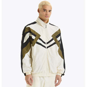 Vente en gros de vêtements d'entraînement avec logo personnalisé Ensemble de piste coupe-vent en nylon de haute qualité Survêtement coupe-vent de sport personnalisé imperméable - Product Image 3