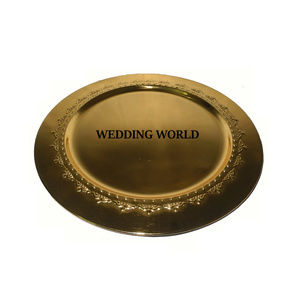 Assiette de chargeur en métal au design créatif, assiette de designer faite à la main de belle qualité, assiette de chocolat en métal à taille personnalisée, vente en gros - Product Image 5