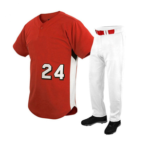 Ropa de equipo personalizada, camiseta de béisbol con estampado bordado, Conjunto de camiseta de béisbol con botones de sarga de malla, Haus Industries - Product Image 4