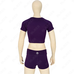 Conjunto de mujer de punto acanalado de algodón con logotipo personalizado, Top de manga corta y pantalones cortos, conjuntos de ropa de salón, conjunto de 2 piezas para mujer para el verano de 2025 - Product Image 4