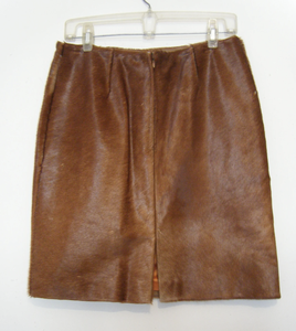 Jupes plissées taille haute pour femmes cuir de vachette Satin couleurs unies grandes tailles cuir de vachette Satin couleur unie 2025 - Product Image 4