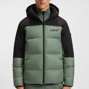 Veste pour homme tendance, tissu confortable, manches longues, design bicolore, avec logo élégant / personnalisé, service OEM, pas cher - Product Image 1