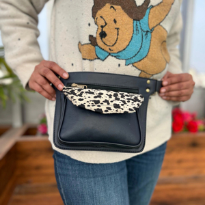 Nouveau sac de taille en cuir véritable fait à la main occidental avec ceinture réglable Unique Vintage élégant sac banane hanche sacs de taille réglables - Product Image 2