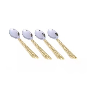 Wedding Forks Spoons Knife Luxury Stainless Steel Cutlery Silver and Gold Finishing Metal Flatware <b>Set</b> for Hotels Food - Product Image 1