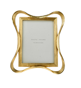 Cadre photo de table à bordure carrée en métal doré avec impression typographique et gaufrage pour décoration de bureau à domicile Portable durable - Product Image 5