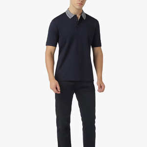 Camiseta de Manga Corta para Hombre 2025, para Uso Diario a Bajo Costo, 100% Algodón, Informal, con Logotipo Bordado, Antiarrugas, Color Sólido, Talla Personalizada - Product Image 3