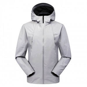 Chaqueta de exterior impermeable a prueba de viento personalizada para montañismo, ropa de trabajo, logotipo frontal de talla grande, tipo de cierre de invierno con cremallera - Product Image 1