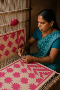Tapis noué en coton biologique de luxe moderne tissé à la main tapis d'intérieur Rectangle personnalisable pour chambre salon zone de tissage plat - Product Image 5
