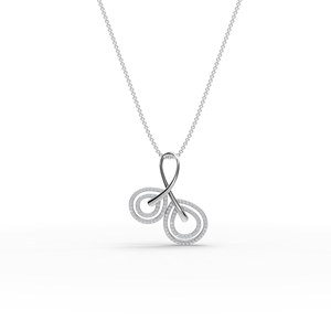 <b>Infinity</b> Loop Lab-Grown Diamond Gold Pendant Luxury Jewelry with Unique Design - Product Image 6