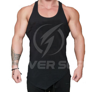 Camiseta sin mangas de algodón XL para hombre, transpirable, informal, deportiva, gimnasio, entrenamiento, ropa deportiva, Fitness, culturismo, camisetas de malla sólida de punto de verano - Product Image 4