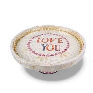 Support à nourriture en nacre pour la présentation de desserts et de fruits de mer, fabriqué à la main en usine au Vietnam - Product Image 2