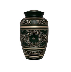 Urne de crémation en laiton violet violet Fournisseurs d'urnes de souvenir en métal de conception moderne Urnes de cendres de qualité supérieure - Product Image 2
