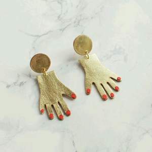 Boucles d'oreilles pendantes en laiton sur mesure pour les femmes Boucles d'oreilles en laiton antique faites à la main en gros avec un design Boho - Product Image 5