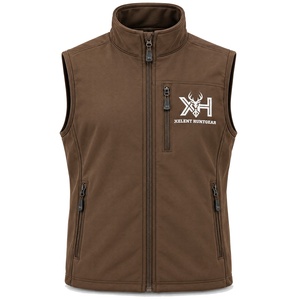 เสื้อกั๊กสำหรับล่าสัตว์แบบ Softshell น้ำหนัก 280GSM ผลิตตามสั่ง OEM ขายส่ง - Product Image 1