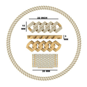 Venta al por mayor 925 Cadena cubana de plata para los hombres de alta calidad Iced Out Hip Hop estilo de moda Lab Grown Diamond Jewelry - Product Image 6