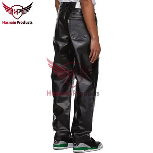 Pantalones de piel de oveja premium: Nueva llegada Moda masculina con precio inmejorable Pantalones de piel de oveja Pantalones de cuero real - Product Image 3