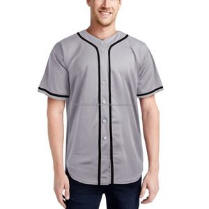 Uniforme d'équipe de haute qualité imprimé sur mesure et uni nouveauté tissu doux respirant design bouton vêtements de sport de baseball - Product Image 1