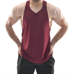 Trending Breathable Knitted Sports Quick Dry Tank Top Polyester Cotton Fitness Wear Elastic Gym Wear <b>Stringer</b> Shirt Amano Sports - Product Image 1
