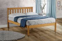 Cadre de lit simple/double en bois massif avec tête de lit-Cadre de lit plateforme en bois pour adultes, enfants