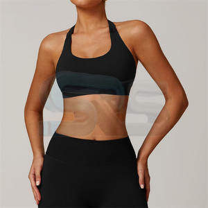 Women Sports Bra Seamless Yoga Fitness Bra <b>Adjustable</b> <b>Strap</b> Gym Workout Top Custom Logo Wholesale Activewear - Product Image 2