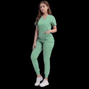 High Quality Hospital <b>Scrubs</b> Uniform <b>Set</b> Nurse Polyester Spandex Women <b>Scrub</b> <b>Sets</b> Uniforms Nursing Women Medical <b>Scrubs</b> - Product Image 2