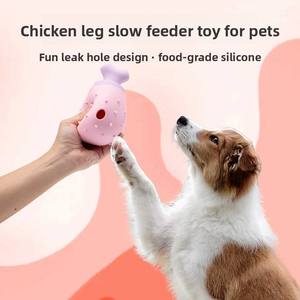 Jouet pour chien en silicone de qualité alimentaire, résistant à l'usure et aux morsures, pour le nettoyage des dents, puzzle d'entraînement extérieur, résistant aux chutes, jouet à alimentation lente - Product Image 5