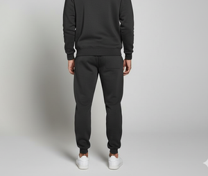 Survêtement solide à capuche d'hiver personnalisé pour hommes | Tenue de rue à la mode | Costume de jogging chaud 100% coton - Product Image 6