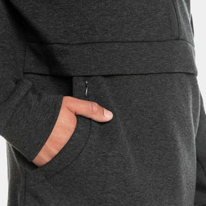 Chaqueta de esquí de media cremallera de poliéster 100% de alta calidad para hombre, abrigo de invierno con capucha transpirable impermeable para snowboard, patrón sólido - Product Image 5