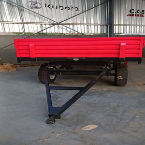 Wholesale 3 Ton 5 Ton 7 Ton 4 Wheel Farm Utility <b>Trailer</b> Mobile Mini Dump <b>Trailer</b> for Sale - Product Image 5