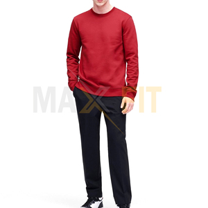 MAXFIT ENTERPRISES Men'<b>s</b> Custom Pullover Sweat <b>Suit</b> Set Solid Two-Piece Top Design for Winter Plus Size by MAXFIT ENTERPRISES - Product Image 2