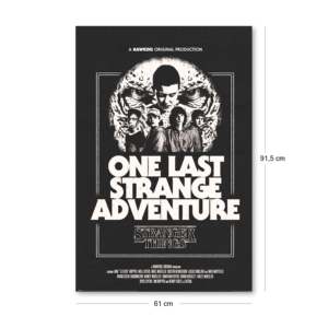 Affiche de style moderne Stranger Things 5 : Une dernière aventure étrange, en papier - Product Image 1
