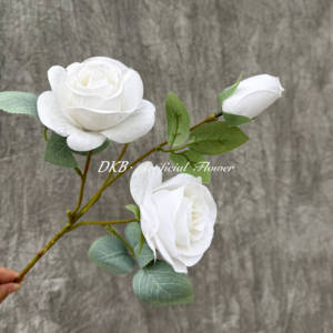 ดอกไม้ปลอมแบบขายส่งสำหรับตกแต่งของขวัญ ตกแต่งบ้าน ดอกกุหลาบประดิษฐ์ - Product Image 6