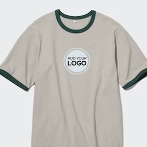 Ringer camiseta unisex de gran tamaño de algodón de manga corta Camiseta personalizada impresa camisetas personalizadas - Product Image 4