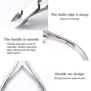 Herramienta para Decoración de Uñas, Cortaúñas de Color Plateado OEM, Pinza con Logotipo Personalizado Impreso, Removedor de Piel Muerta Transparente - Product Image 4