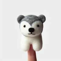 Marionnettes à doigts en feutre écologiques faites à la main, personnalisables en plastique/PVC, jouets uniques et imaginatifs pour théâtre de marionnettes pour enfants