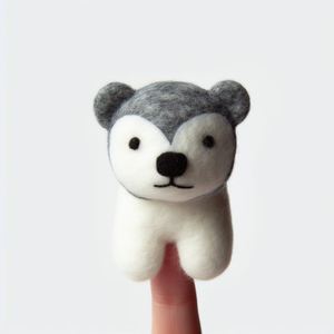 Marionetas de dedo de animales de fieltro ecológicas artesanales personalizables, único juego imaginativo, juguetes de teatro de marionetas, divertidos para niños - Product Image 4