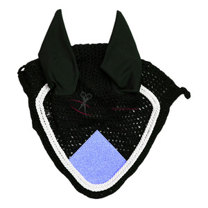 Bonnet d'oreille de cheval de qualité supérieure avec insonorisation en mousse fabriqué à la main anti-mouche dos de cheval occidental endurance équitation maille respirante - Product Image 3
