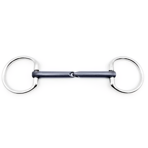 Mèches en titane d'équitation de qualité supérieure, anneaux fixes articulés simples en titane Bradoon, mèches lâches d'équitation - Product Image 1