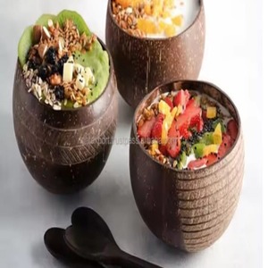 ชามกะลามะพร้าว/สลัดกะลาทำมือทำจากไม้ชุดชามกะลามะพร้าว - Product Image 2