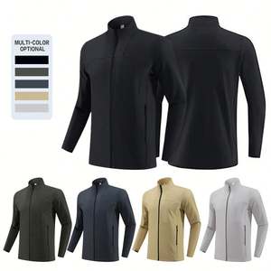 Vente chaude hommes sport coupe-vent veste 90% Polyester 10% Spandex mode lettre imprimé personnalisé extérieur manteau pour le printemps - Product Image 5