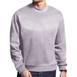 Sweat-shirt à col rond de style streetwear, uni noir, unisexe, polaire, pull personnalisé, marque tendance, haut en vrac - Product Image 2