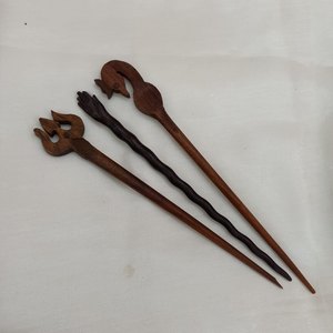 ปิ่นปักผมไม้สไตล์จีนปิ่นปักผมสวยธรรมชาติสำหรับผมยาว - Product Image 6