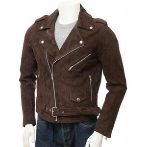 Blouson de bombardier en cuir pour homme, veste décontractée classique en cuir véritable, blouson de vol en cuir de vache, vente en gros - Product Image 1