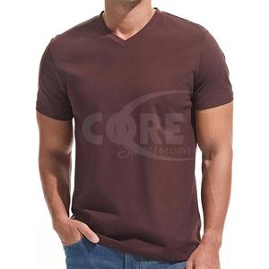 เสื้อยืดผ้านิ่มธรรมดาสำหรับผู้ชายเสื้อคอตตอน100% เรียบแบบพอดีตัวออกแบบได้ตามต้องการ - Product Image 3