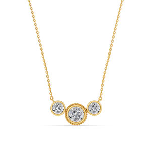 สร้อยคอเพชรสำหรับปลูกในห้องปฏิบัติการ2.16cts สายโซ่สีขาวทอง10K เป็นของขวัญสำหรับงานแต่งงานงานปาร์ตี้ - Product Image 1