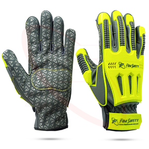 Gants de sécurité de protection des mains résistants aux chocs Gants de travail de mécanicien anti-impact personnalisés Gants en cuir du Pakistan - Product Image 1