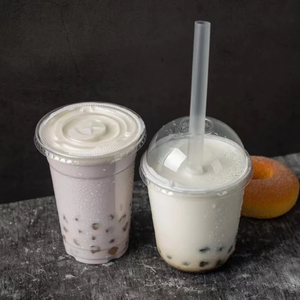 PET/PP Plastic <b>Cups</b> with Lids, Disposable Clear <b>Cups</b> with Lids, <b>Cold</b> Drink Containers for Beverage, Parfait, Smoothie - Product Image 3