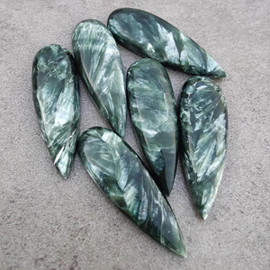 พลอยเซราฟธรรมชาติทรงหยดน้ำตาขนาดใหญ่ AAA + พลอยหลังแบนมีทุกขนาด - Product Image 5